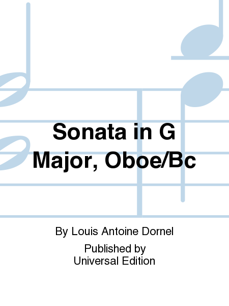 Sonata In G Major, Oboe/Bc