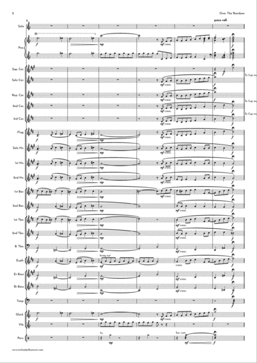 Over The Rainbow (from The Wizard Of Oz) Brass Band scores gallery preview page 3