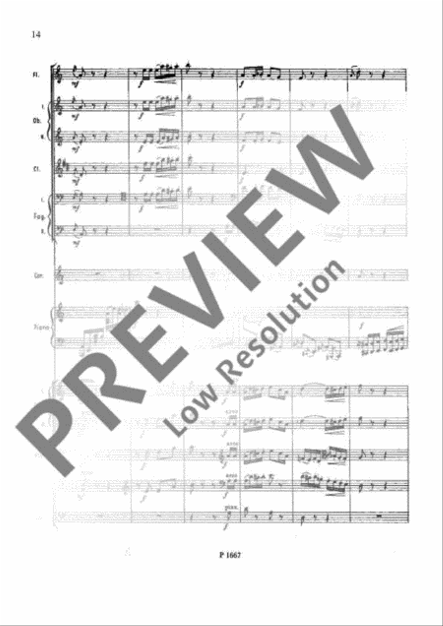Concertino (Divertimento) Orchestra scores gallery preview page 15