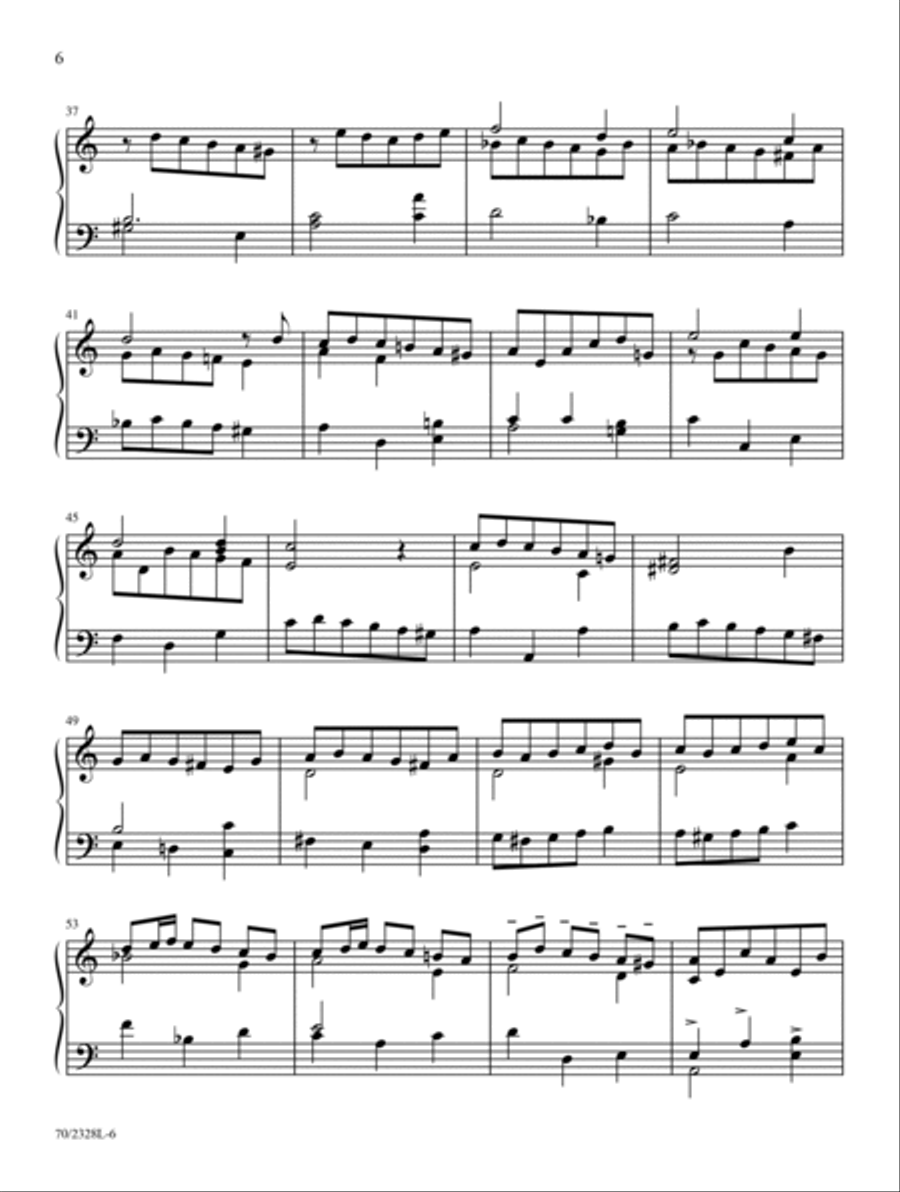 Blessed Jesus, At Thy Word Piano Solo scores gallery preview page 6
