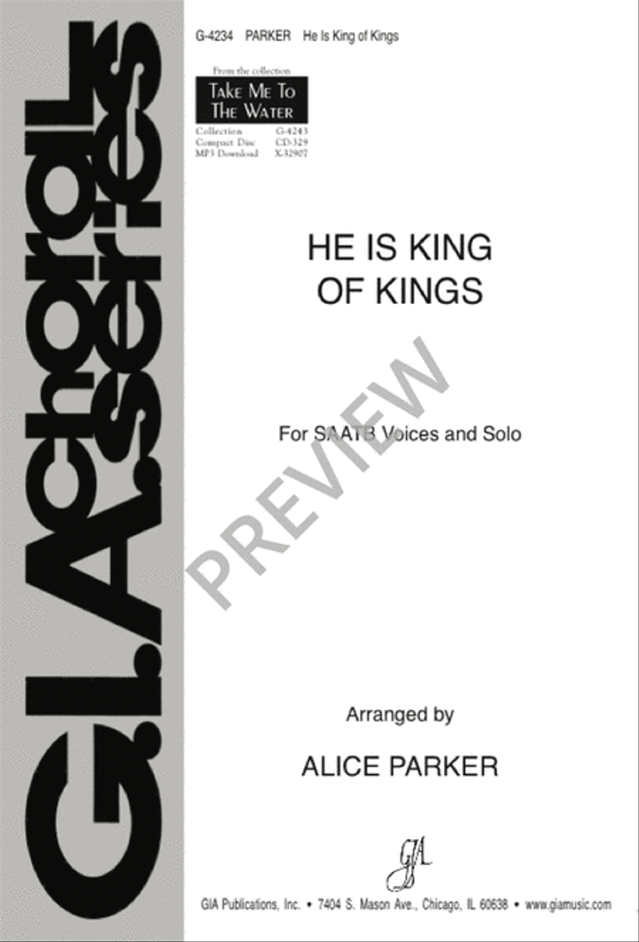 He Is King of Kings He Is King of Kings Choir scores gallery preview page 1