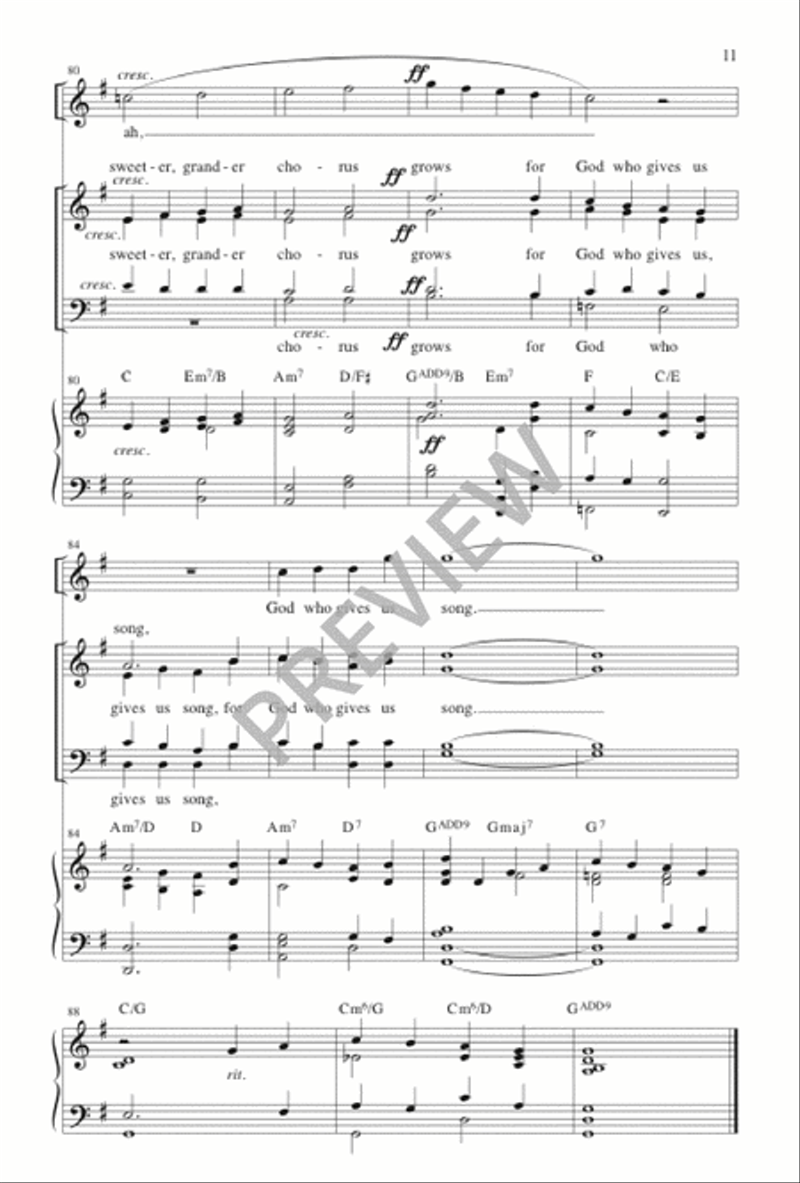 With Sweetest Music 4-Part scores gallery preview page 12