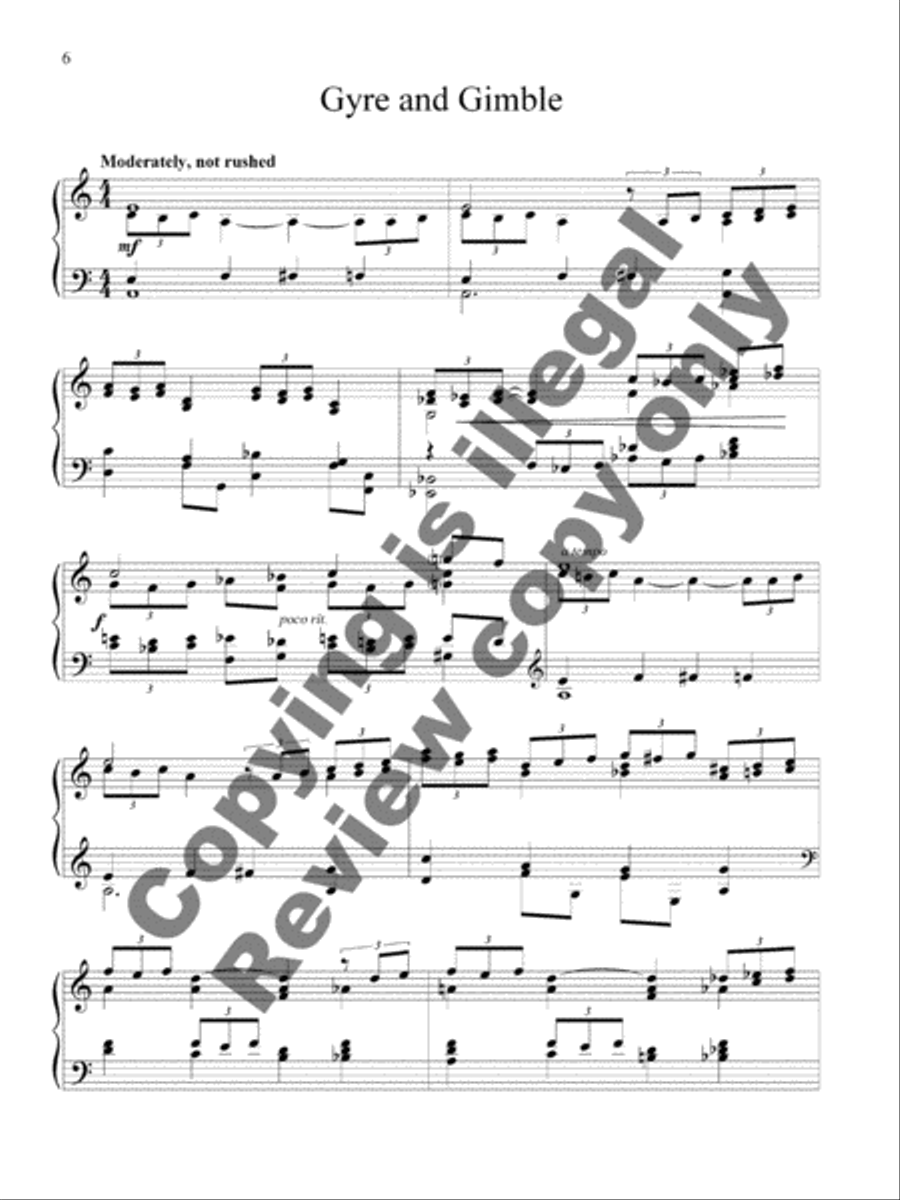 Jabberwocky! Piano Solo scores gallery preview page 5