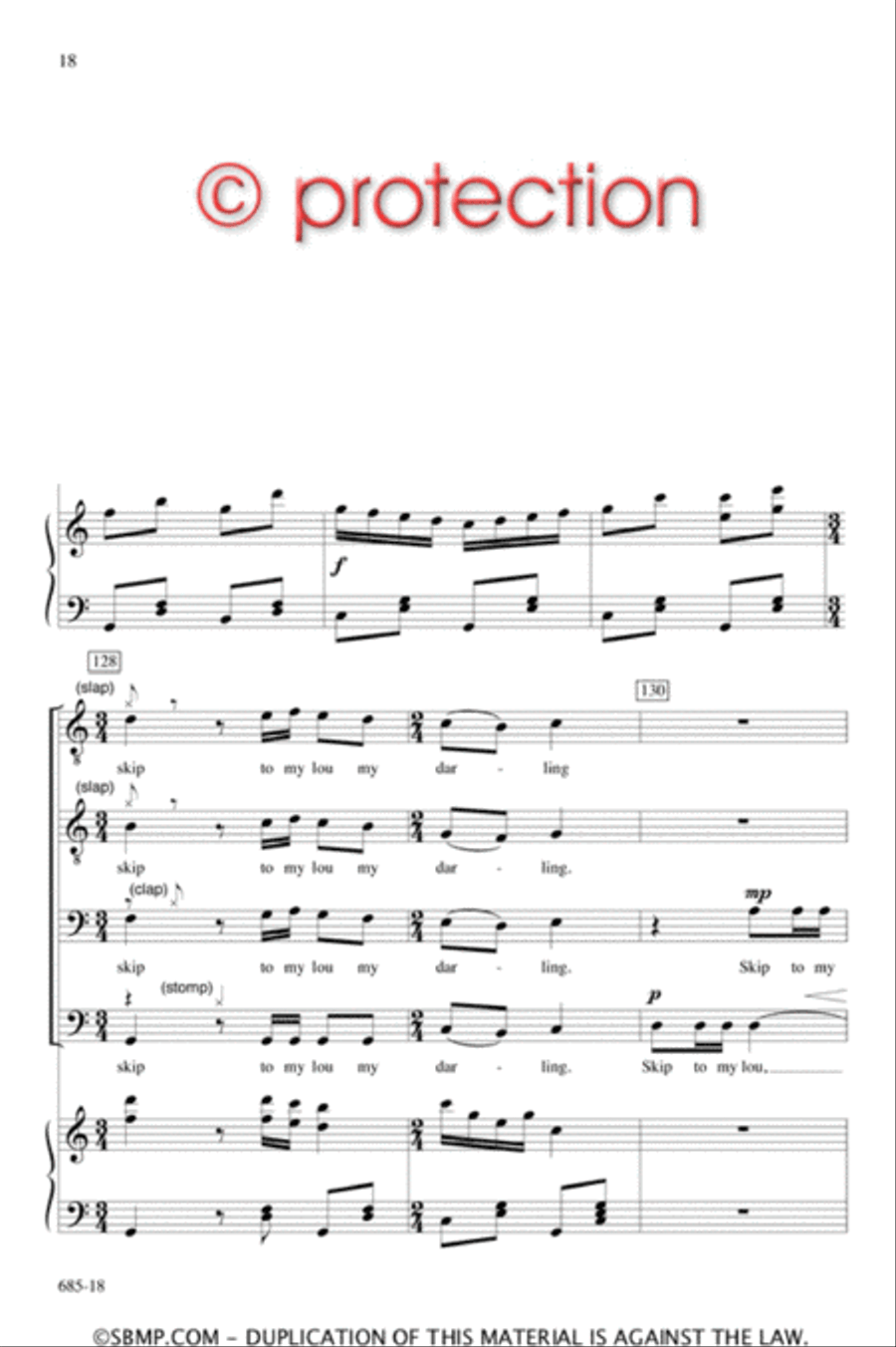 Skip to My Lou - TTBB Octavo TTBB scores gallery preview page 17