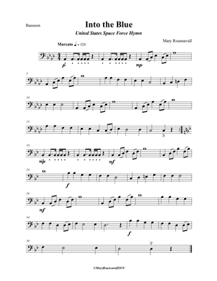 US SPACE FORCE HYMN (Into the Blue) BASSOON PART
