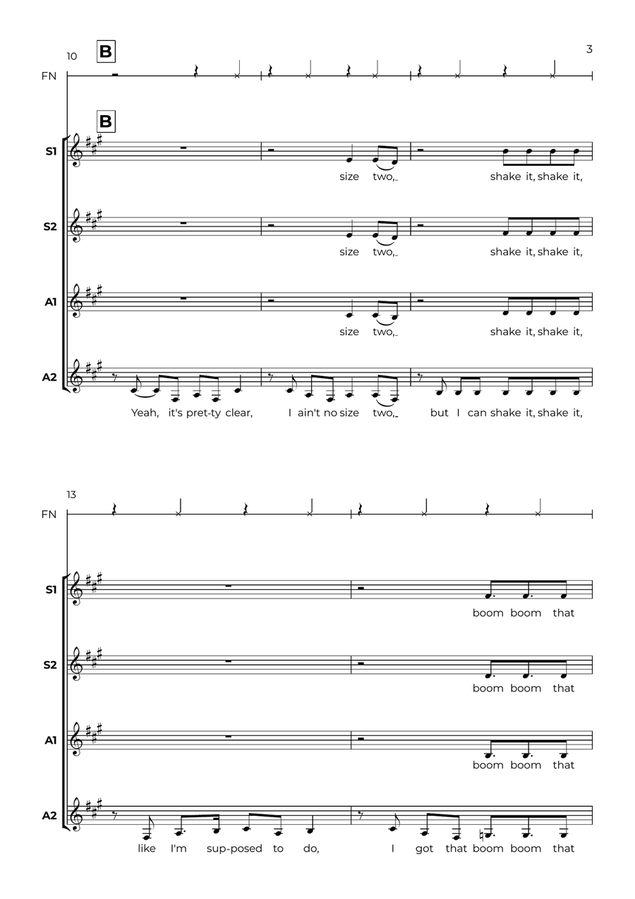 All About That Bass All About That Bass SSAA scores gallery preview page 3