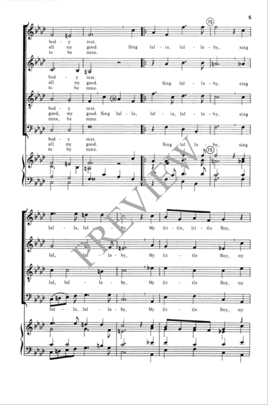Upon My Lap My Sovereign Sits 4-Part scores gallery preview page 6