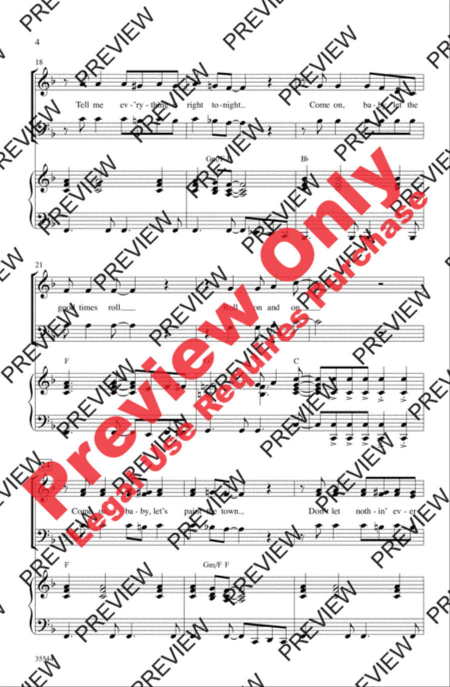 We Love the '50s We Love the '50s 4-Part scores gallery preview page 4
