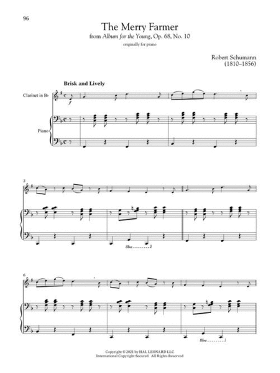 First 50 Classical Pieces You Should Play on the Clarinet Clarinet Solo scores gallery preview page 7