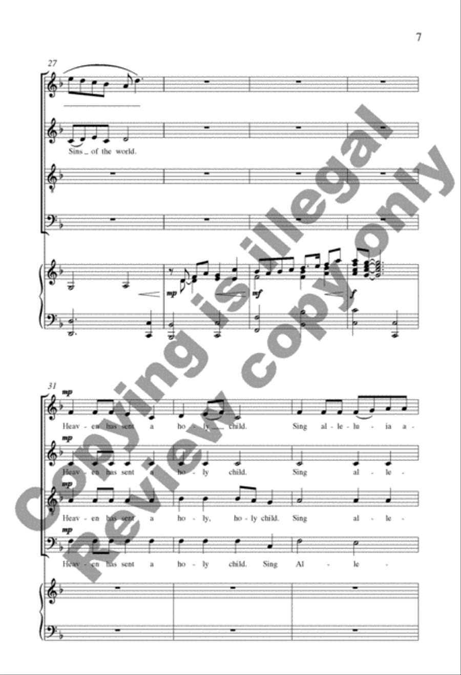 A Christmas Scene A Christmas Scene 4-Part scores gallery preview page 6