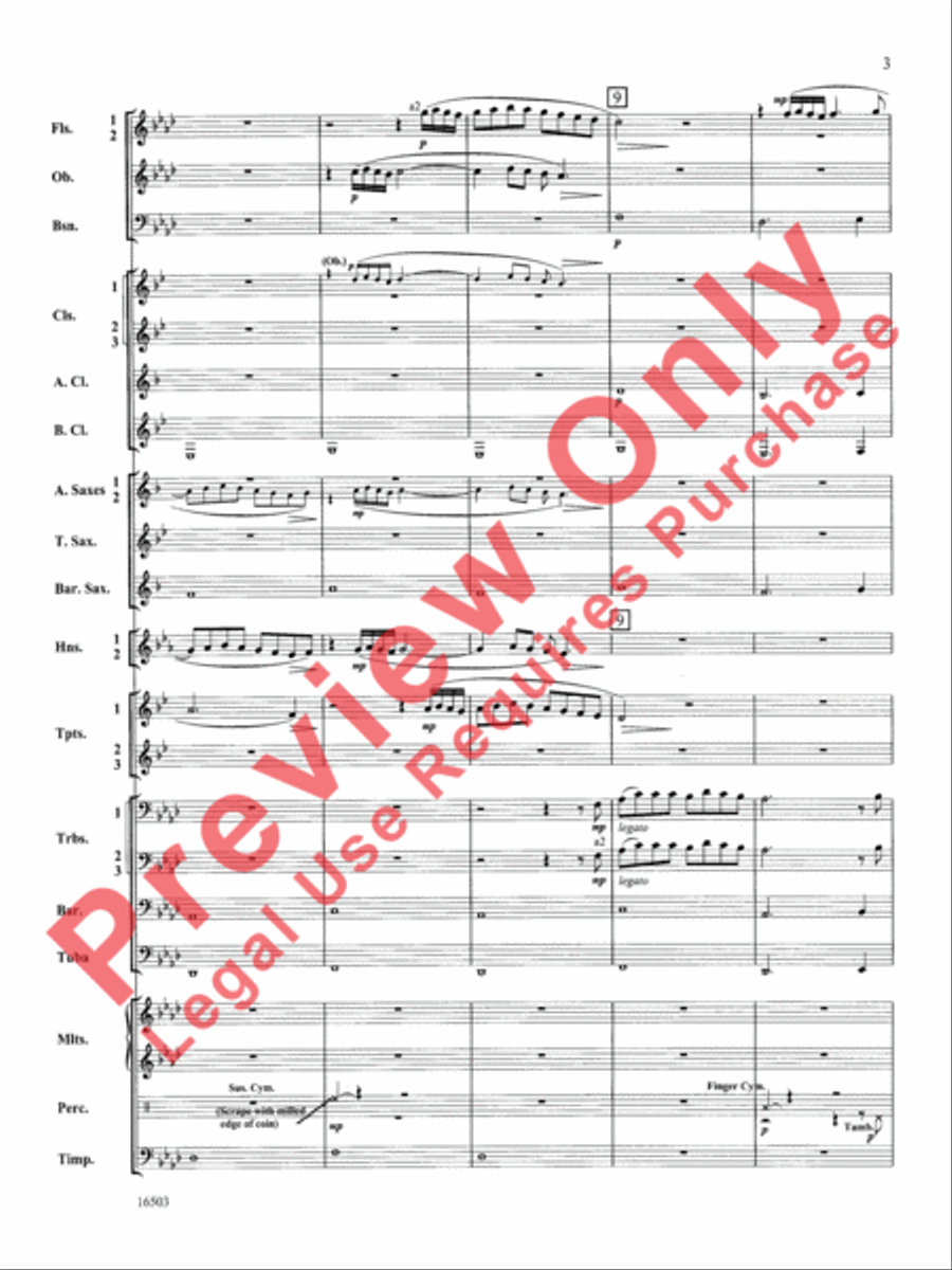 A Winter's Carol Concert Band scores gallery preview page 4