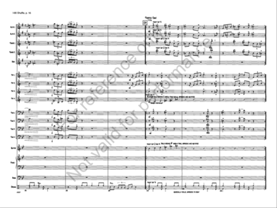 I-80 Shuffle I-80 Shuffle Jazz Ensemble scores gallery preview page 16