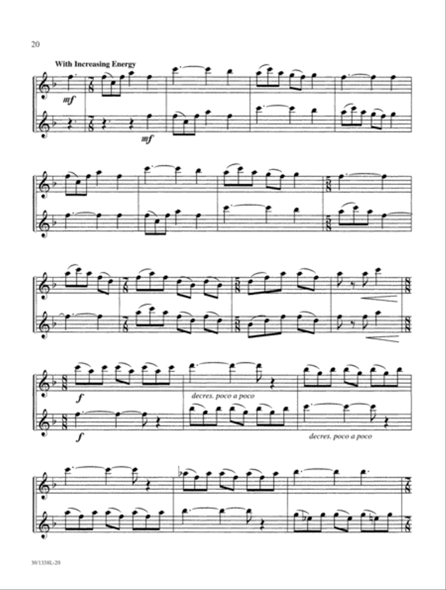 Hymns & Spirituals - Flute Flute Duet scores gallery preview page 8