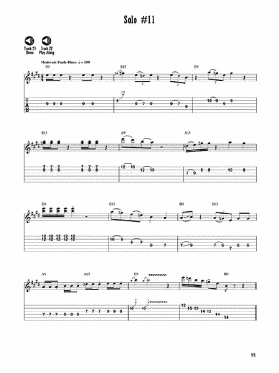 12-Bar Blues Solos Electric Guitar scores gallery preview page 5