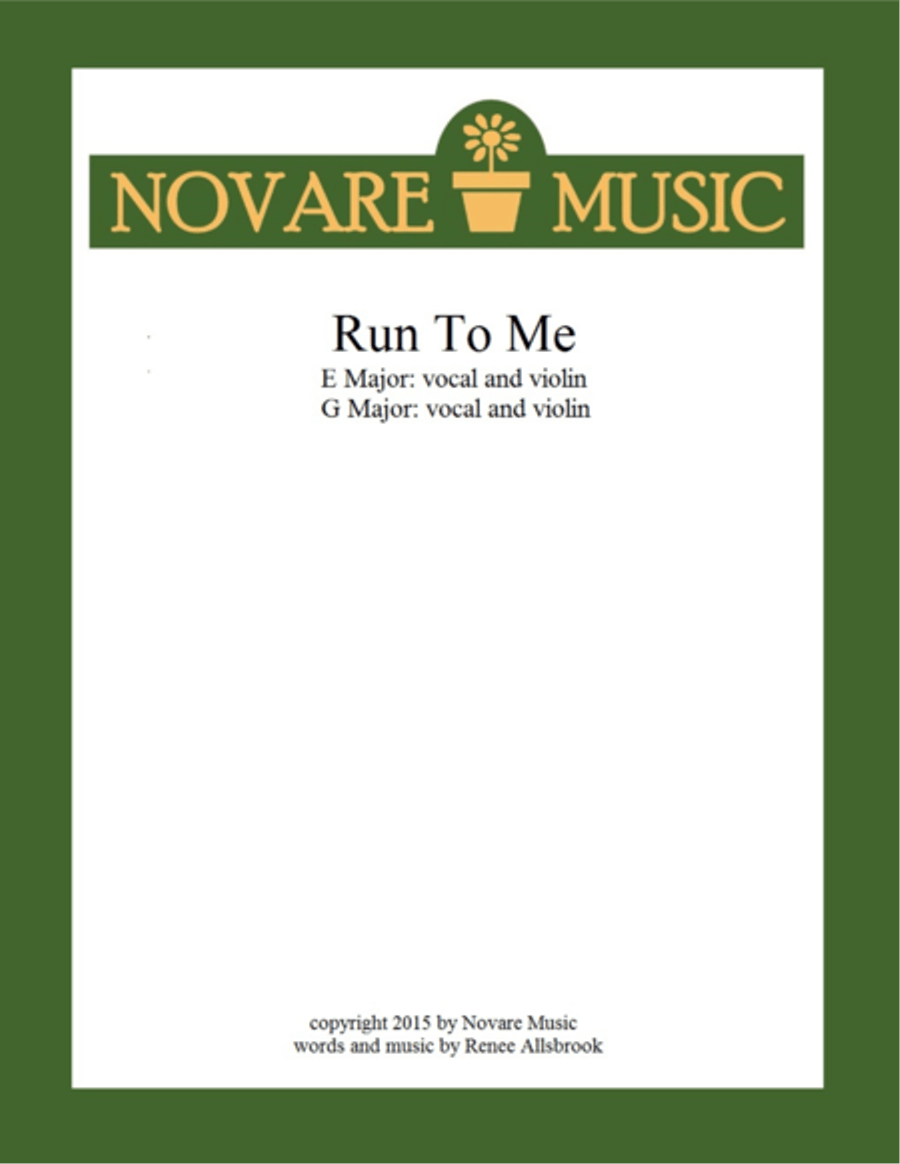 Run to Me Small Ensemble scores gallery preview page 1