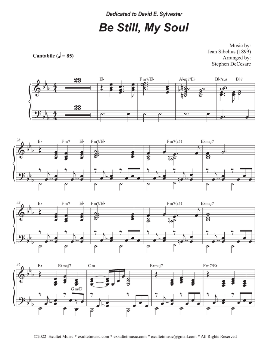 Be Still, My Soul (Trombone solo and Piano) Piano scores gallery preview page 4