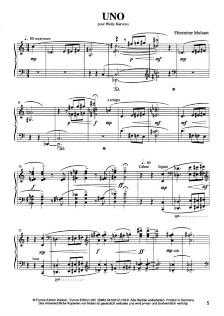 Uno Uno Harpsichord scores gallery preview page 2