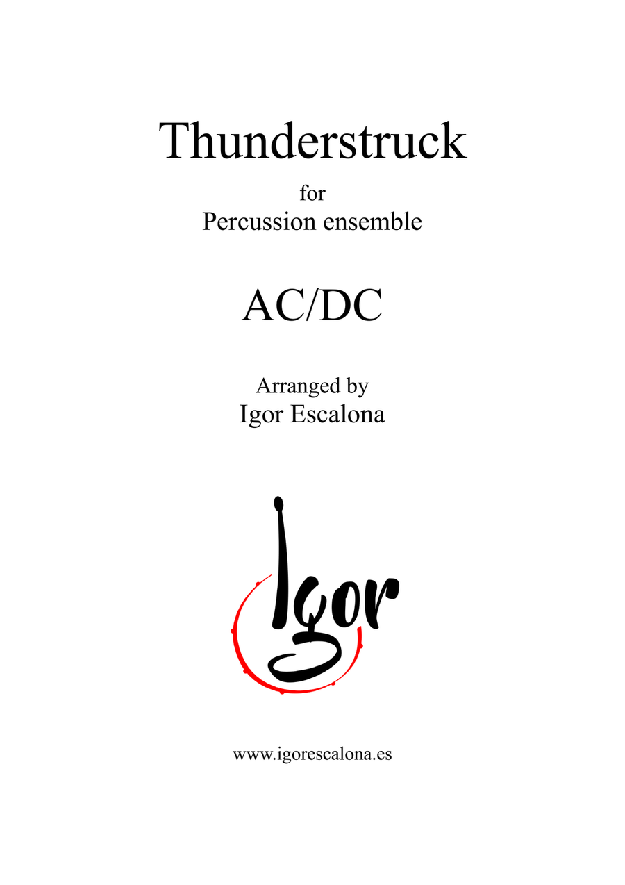 Thunderstruck Percussion Ensemble scores gallery preview page 2