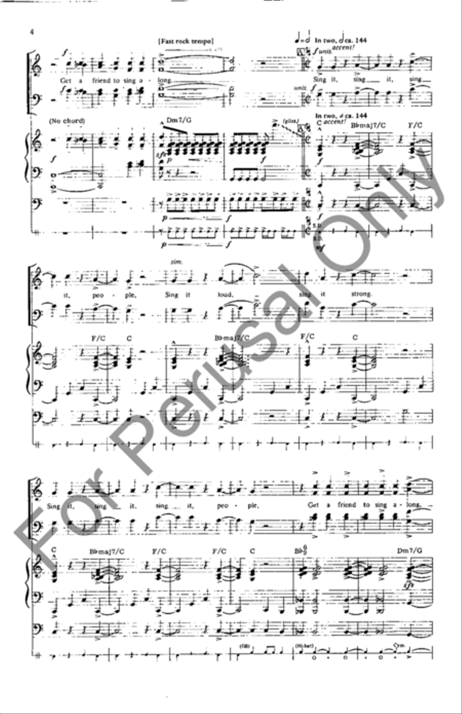 Sing It! Sing It! 4-Part scores gallery preview page 3