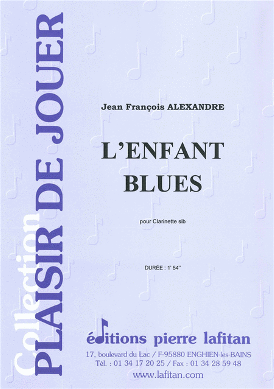 L'Enfant Blues Clarinet Solo scores gallery preview page 1