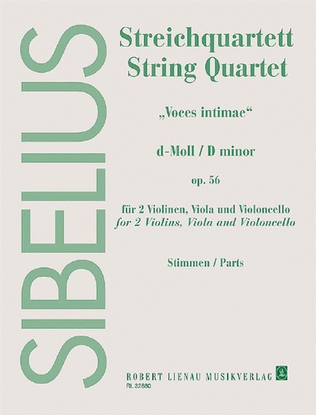 Book cover for String Quartet D Minor Op. 56 - Parts