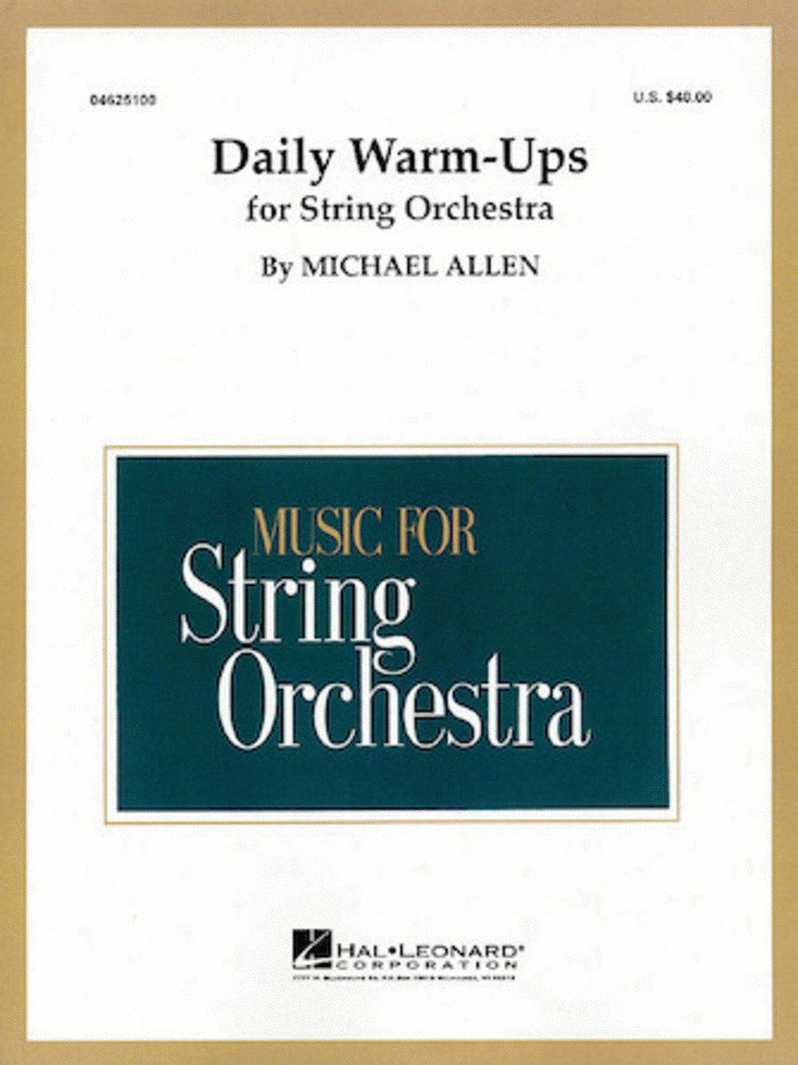 Daily Warm-Ups for String Orchestra String Orchestra scores gallery preview page 1