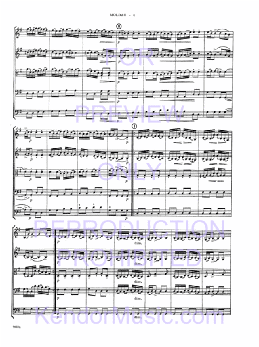 Themes From The Moldau (Full Score) String Orchestra scores gallery preview page 6