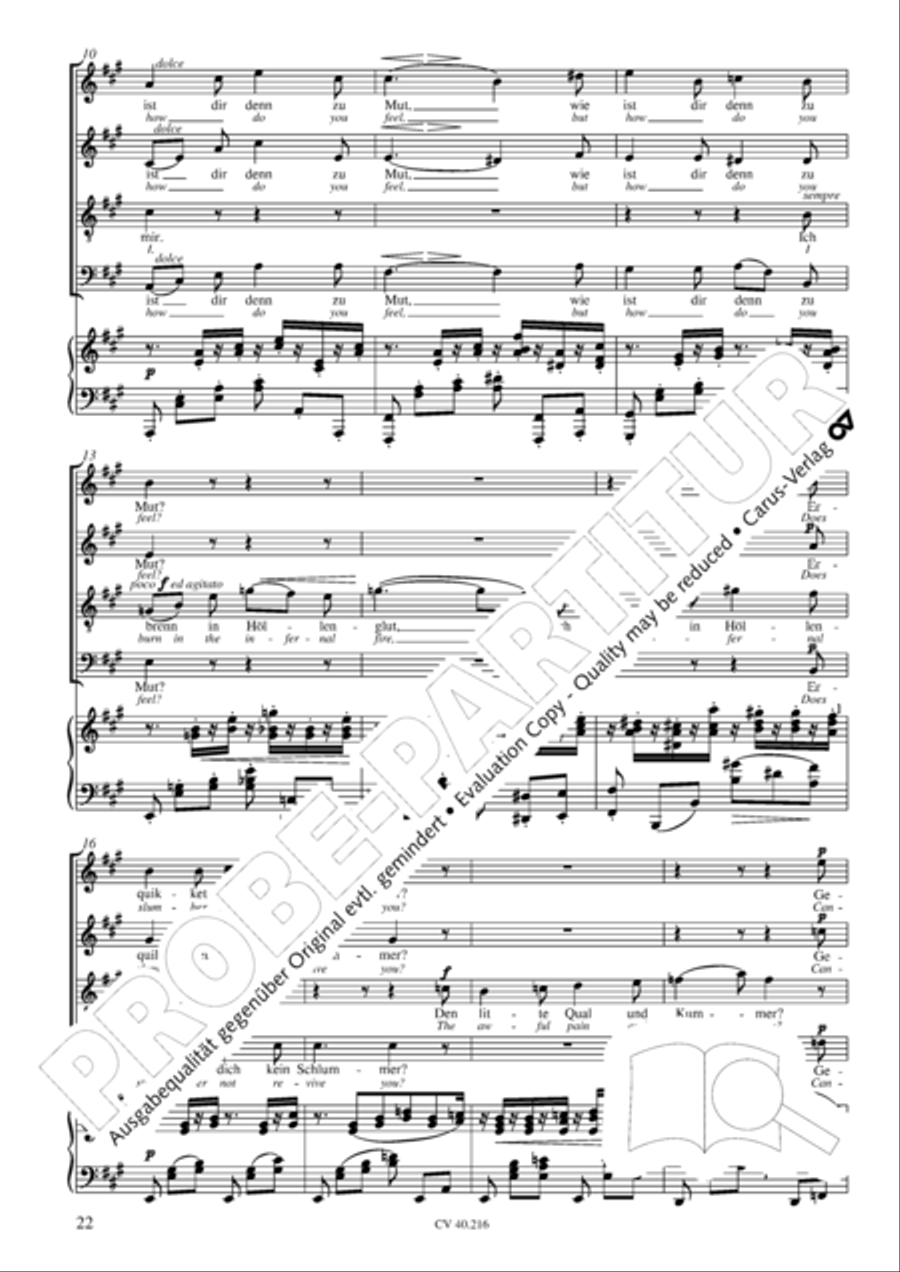 Drei Quartette op. 64 Choir scores gallery preview page 23
