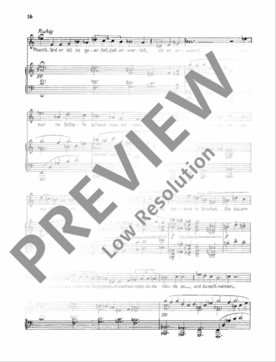Die Weise von Liebe und Tod Medium Voice scores gallery preview page 17