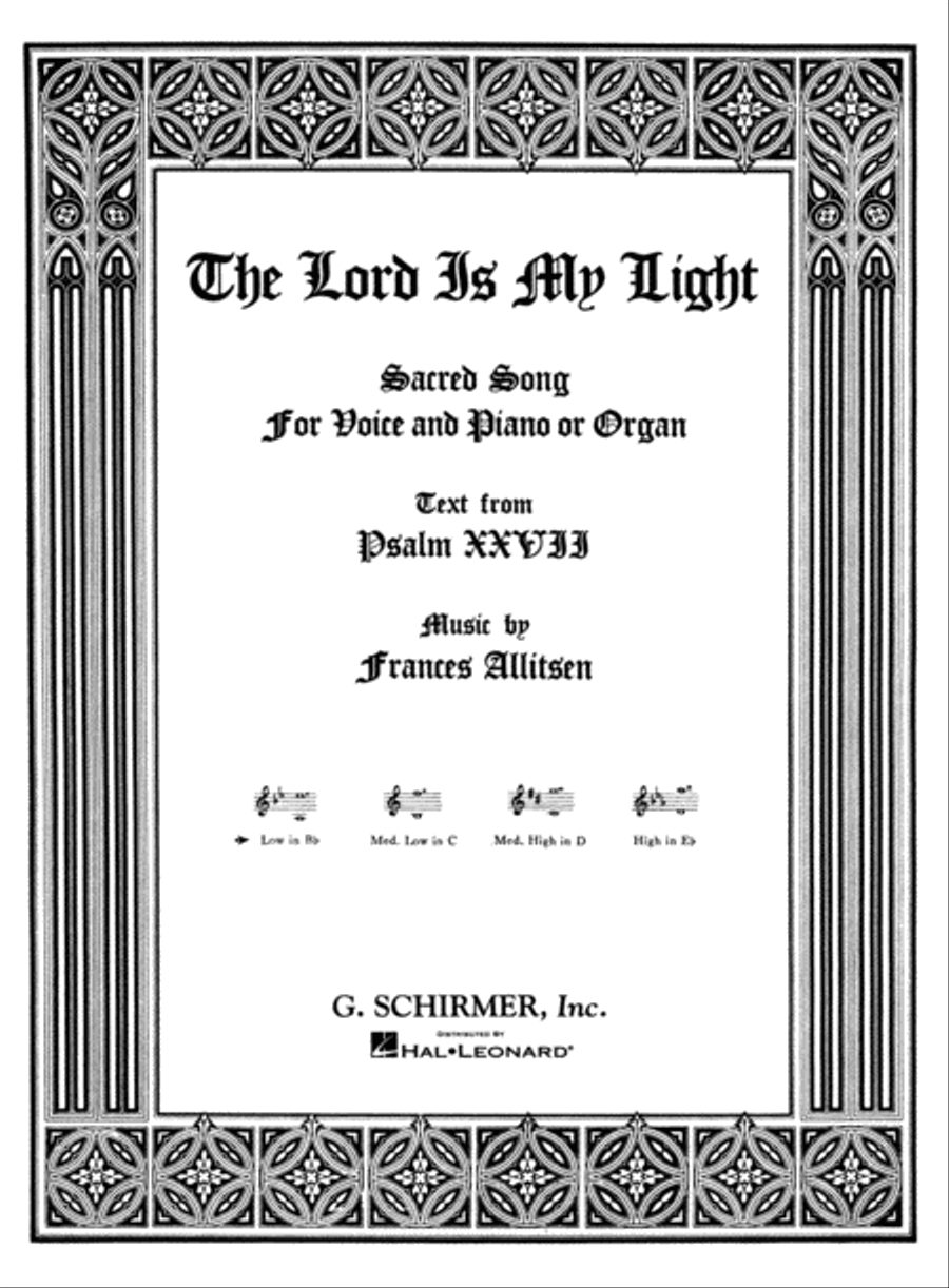 The Lord Is My Light The Lord Is My Light Voice scores gallery preview page 1