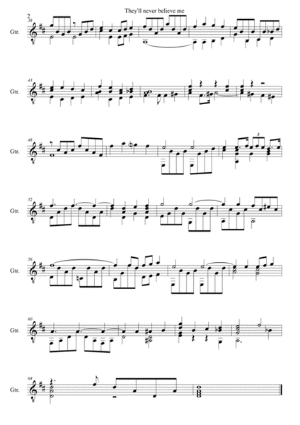 4 songs by Jerome Kern arranged for solo guitar image number null