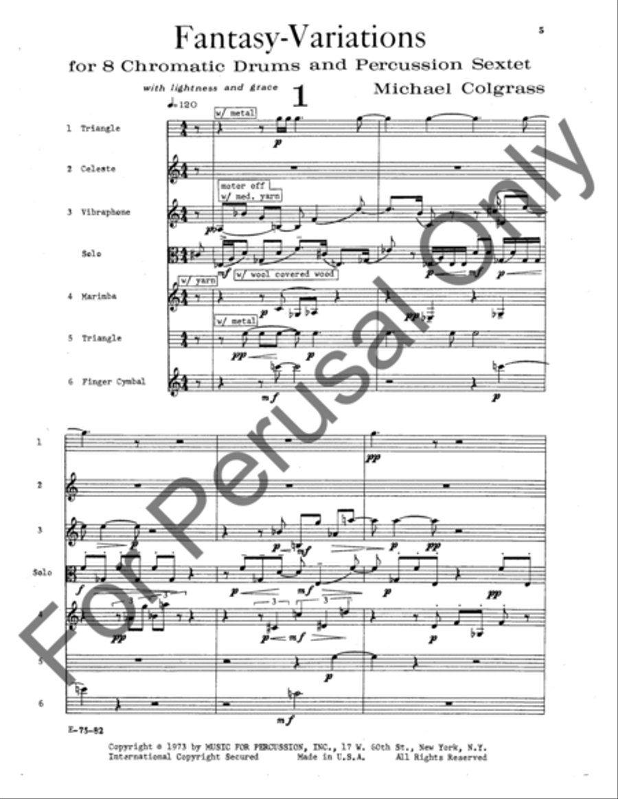 Fantasy Variations Fantasy Variations Chamber Music scores gallery preview page 6