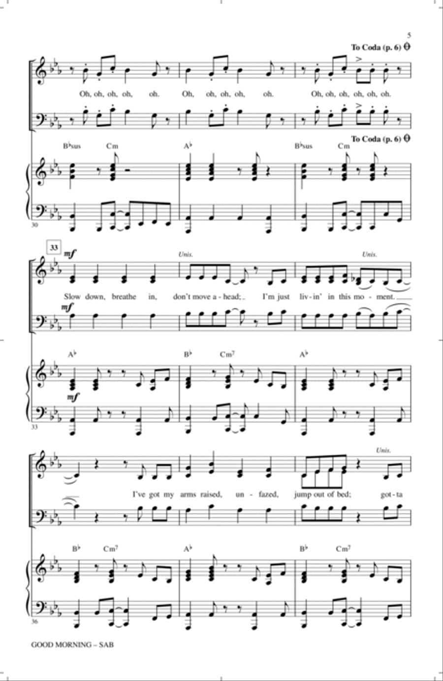 Good Morning Good Morning 3-Part scores gallery preview page 4
