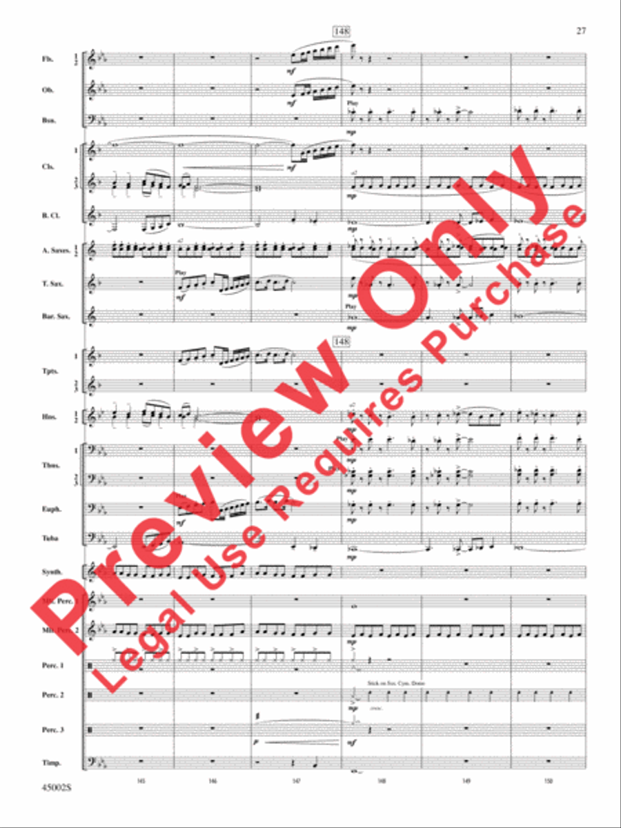 Winds of Change Concert Band scores gallery preview page 63