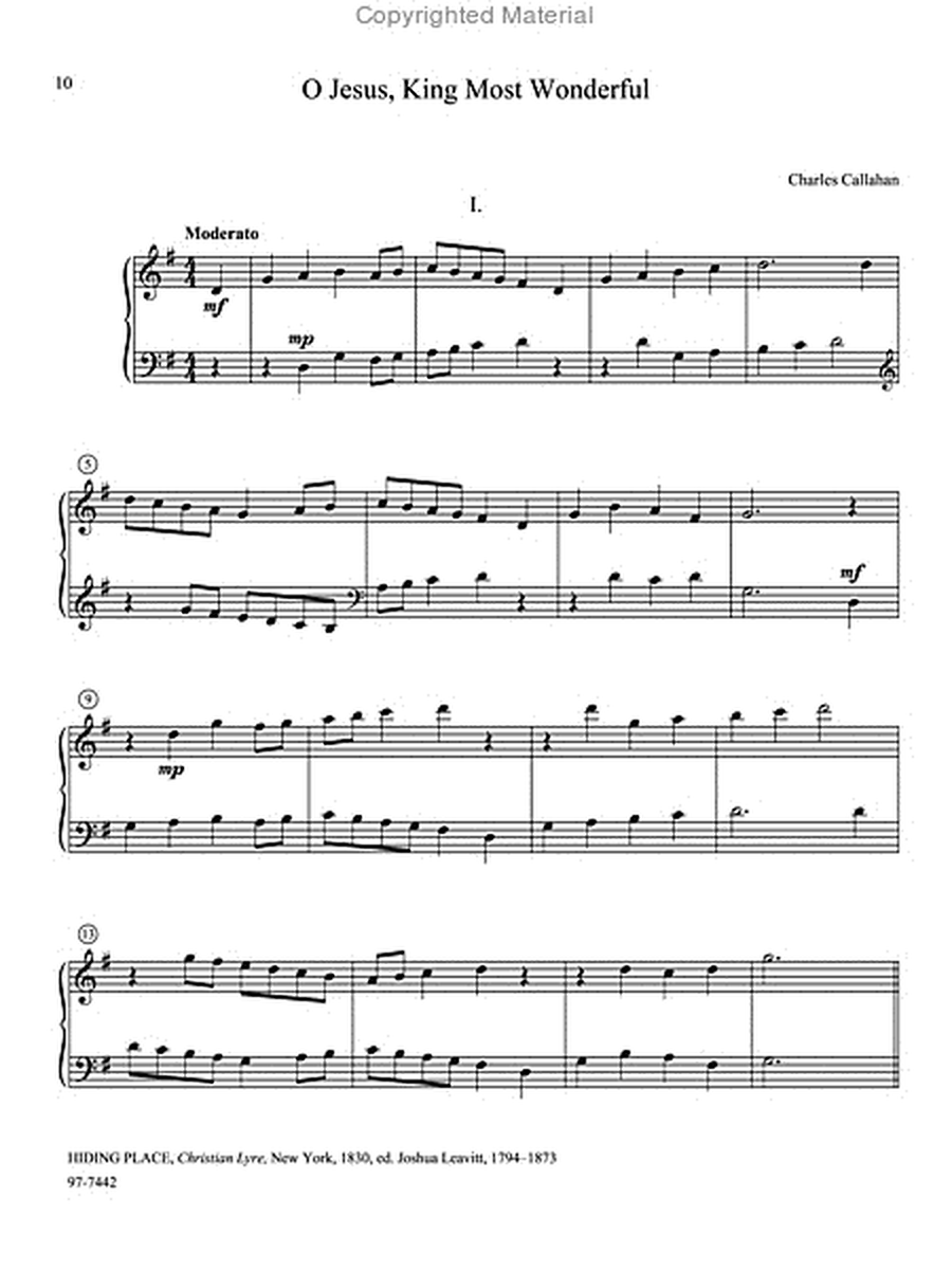 Variations on American Hymn Tunes for Keyboard image number null