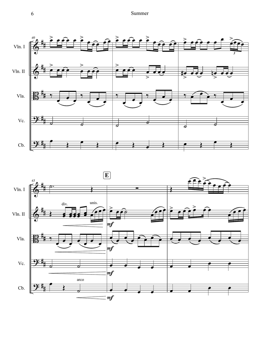 Summer String Orchestra scores gallery preview page 6