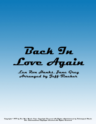 Book cover for Back In Love Again