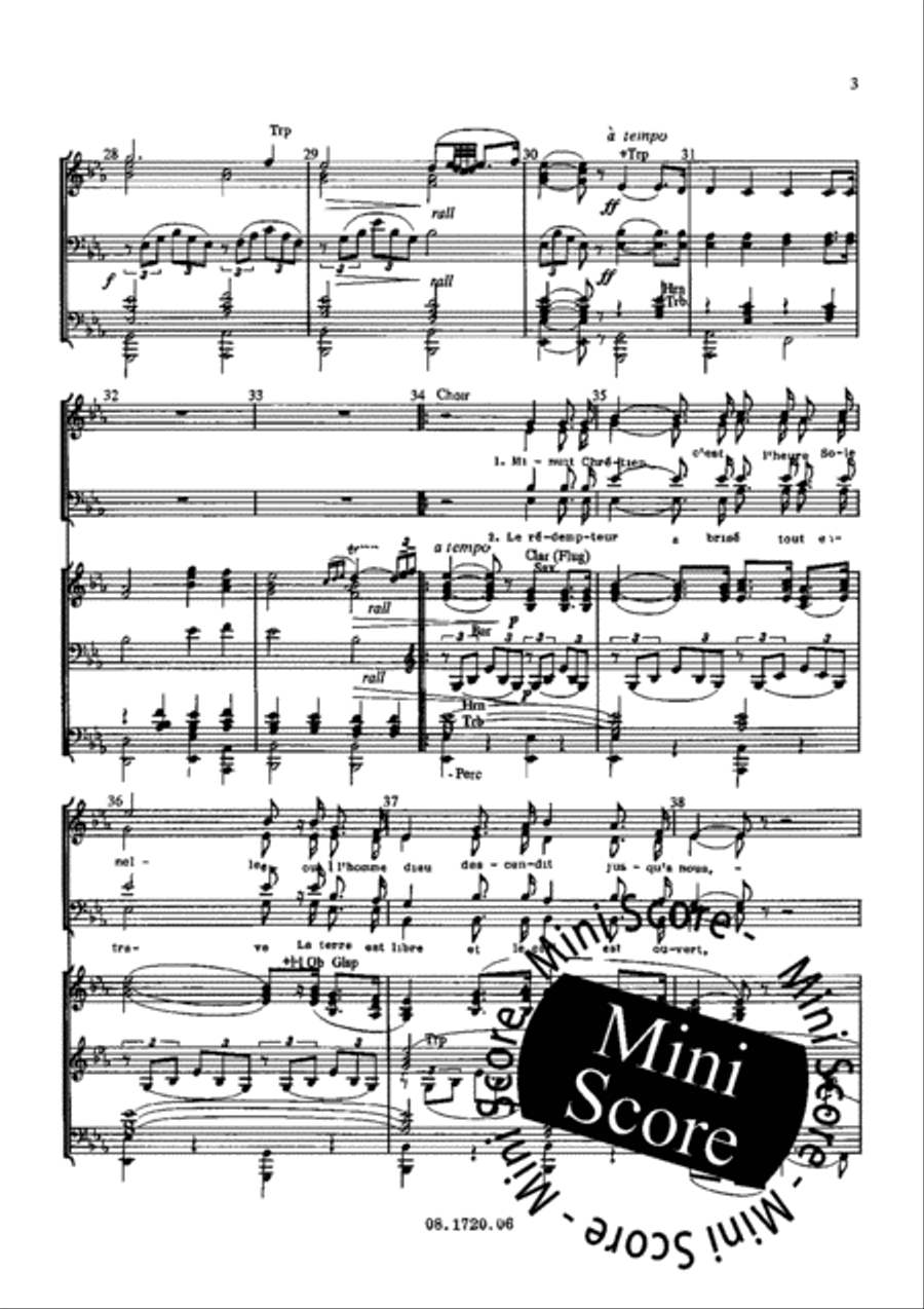 Cantique de Noel Cantique de Noel Fanfare Band scores gallery preview page 7