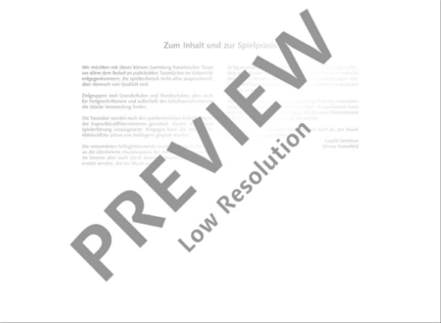 Old French Dances SSA scores gallery preview page 3