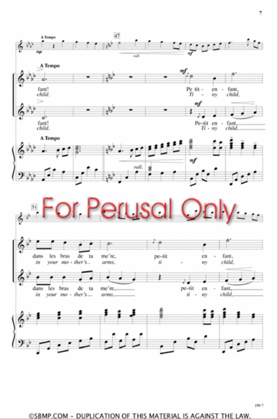 Petit Enfant - SA Octavo SA scores gallery preview page 6