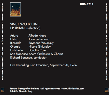 Bellini: I Puritani Selection