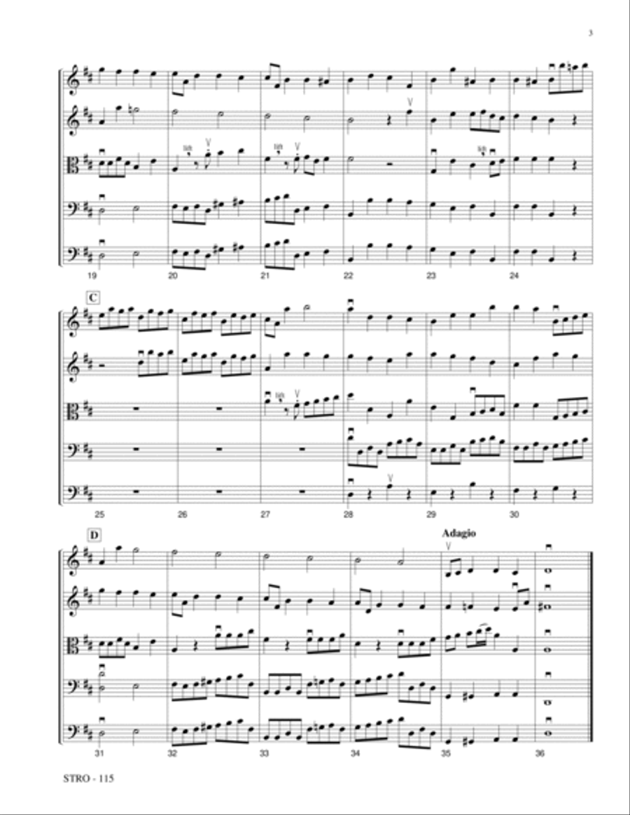 Concerto Grosso, Op. 6 No. 7 Orchestra scores gallery preview page 3