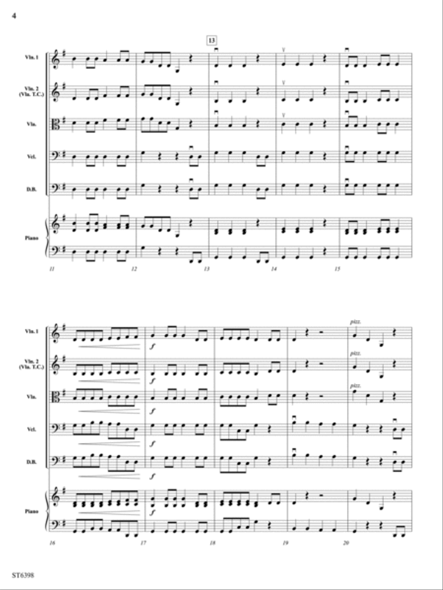 Fiddling Farmers: Score Fiddling Farmers: Score String Orchestra scores gallery preview page 4