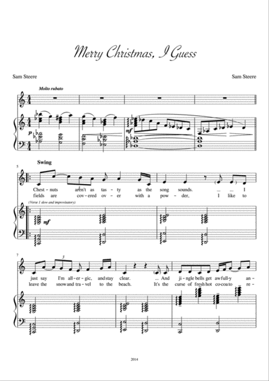 Merry Christmas, I Guess Voice scores gallery preview page 1