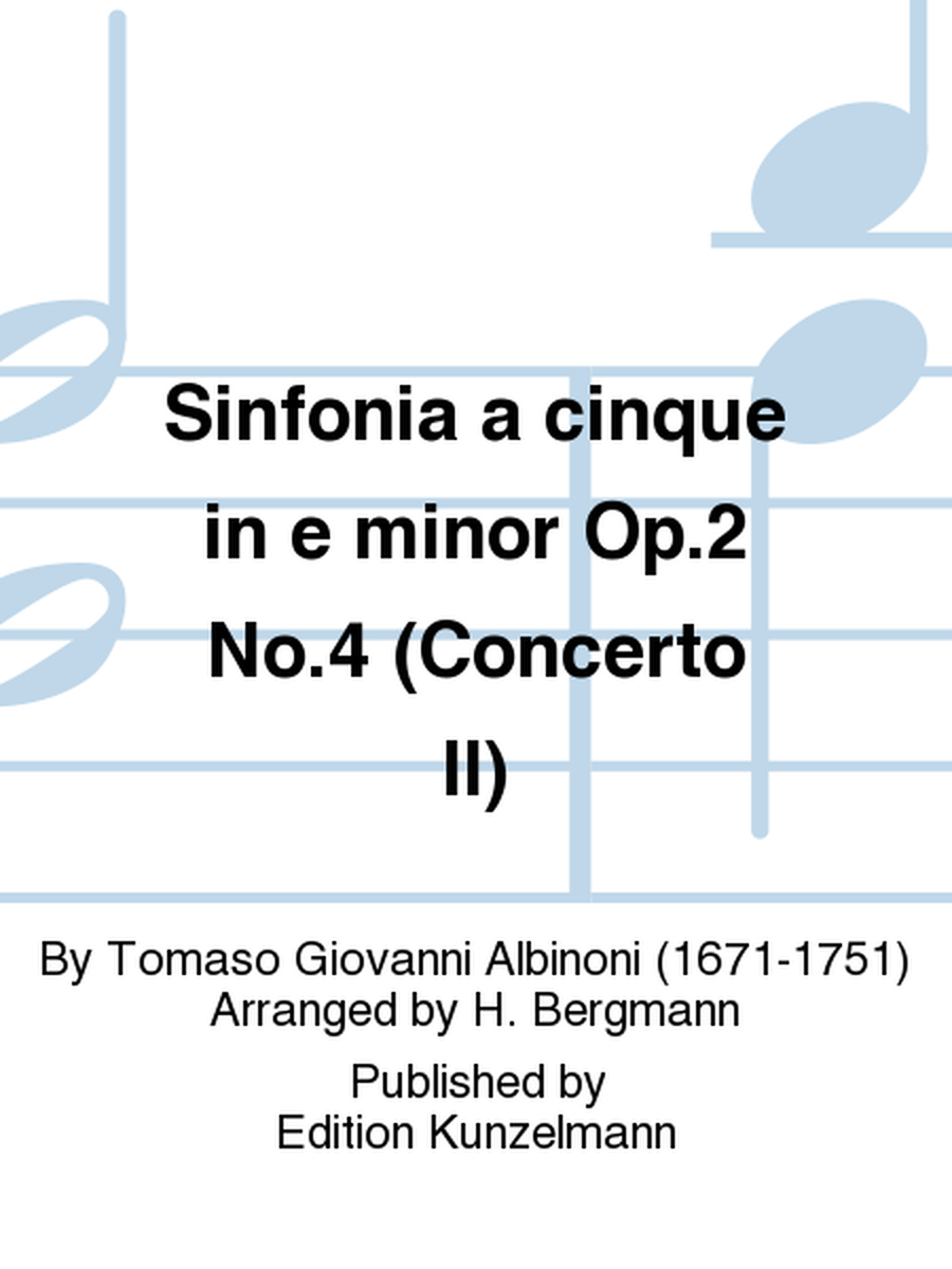 Sinfonia a cinque in e minor Op. 2 No. 4