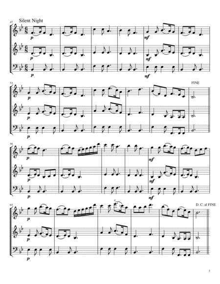 Carols for String Trio (two violins and cello), Volume II