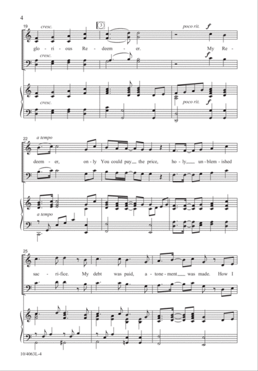 My Redeemer My Redeemer 4-Part scores gallery preview page 4