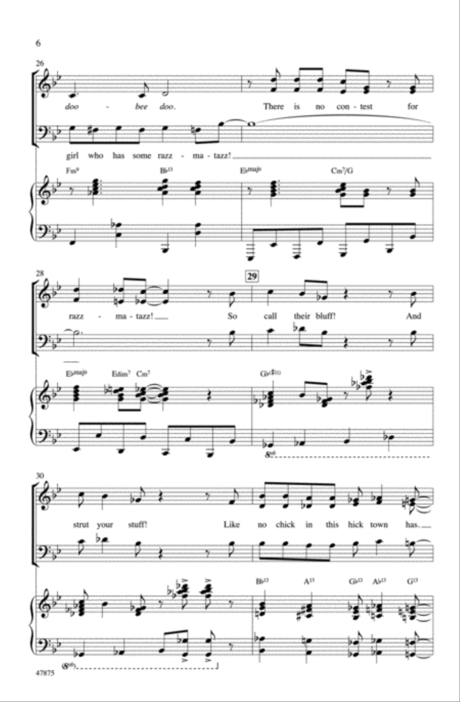 Zazz Zazz Choir scores gallery preview page 5