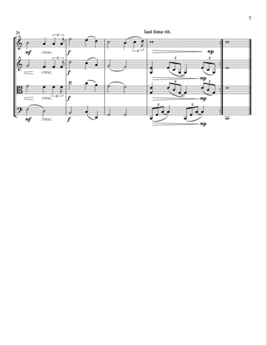 O Holy Night - Cantique de Noël String Trio scores gallery preview page 5