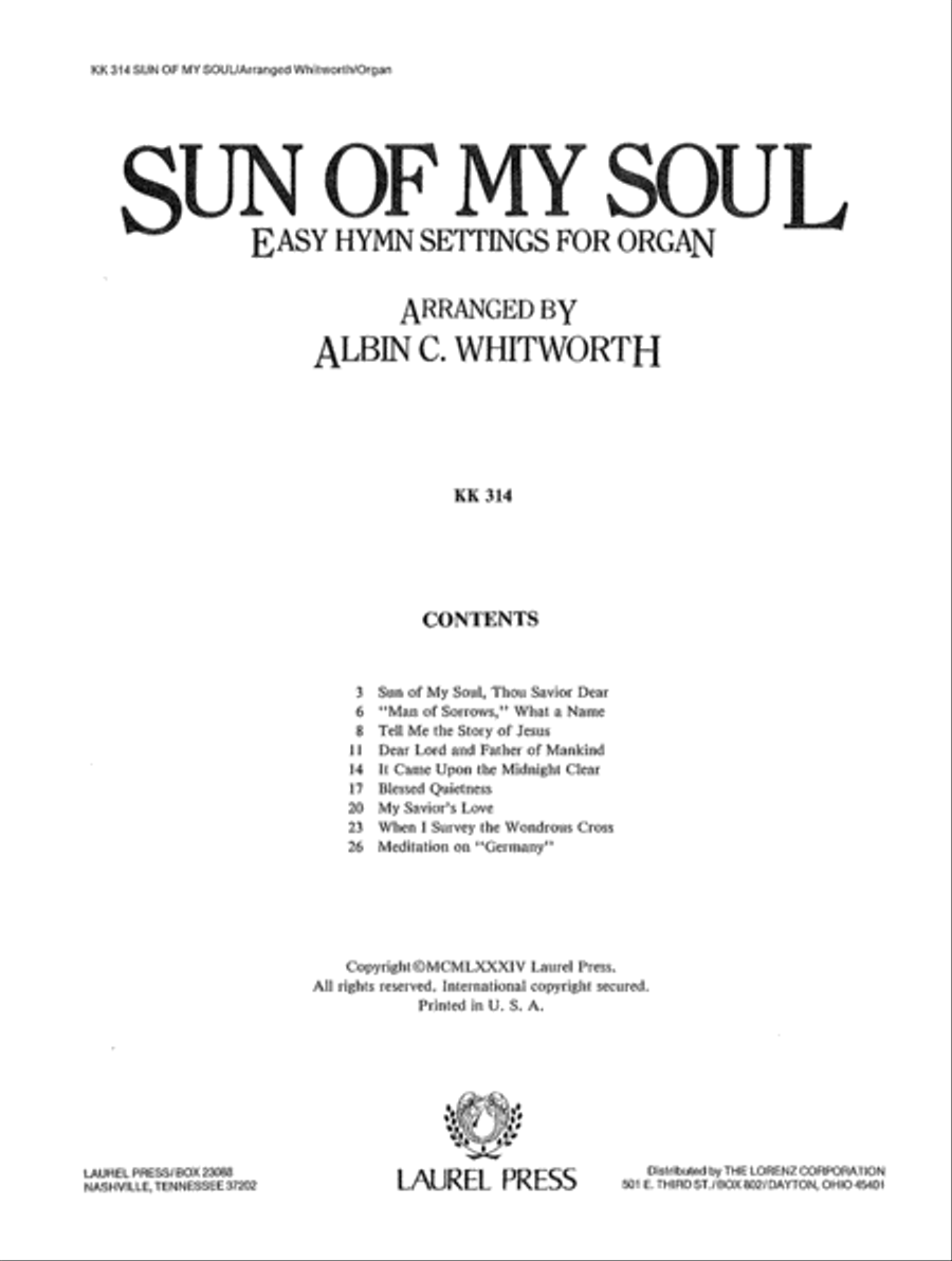 Sun Of My Soul Sun Of My Soul Organ scores gallery preview page 3